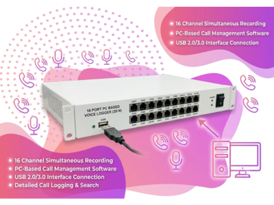 16 PORT VOICE LOGGER
